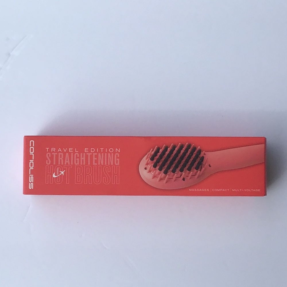 CORIOLISS Mini/Travel Straight Hot brush-Coral New
